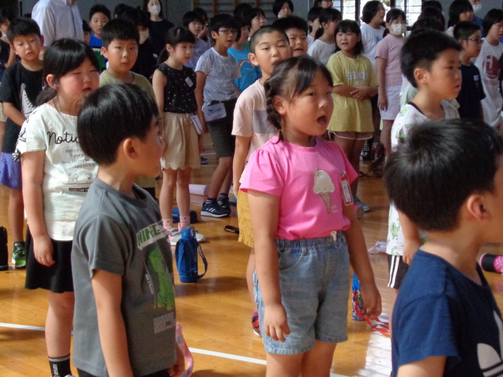 夏休み前全校集会 ｜ 増田小学校